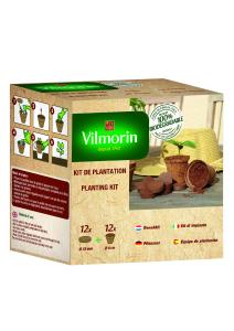 Kit de Plantation - 12 godets et 12 pastilles